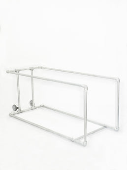 Mobile Shopping Trolley Bay – Galvanised Steel Trolley Park, 1.8m x 0.72m