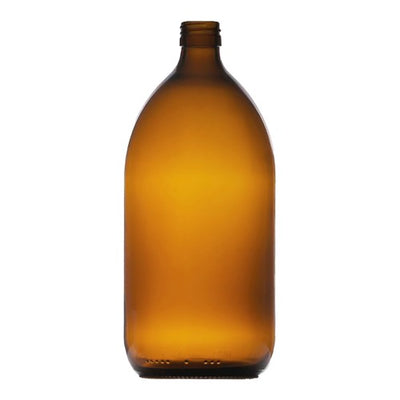 1000ml Amber Medical Round Bottle – UV-Protective Glass Bottle for Pharmaceuticals & Cosmetics