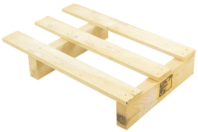 Wood Display Pallet 600 x 400 x 107mm | ISPM 15 Heat Treated Light Export Display Pallet | 500kg Load Capacity