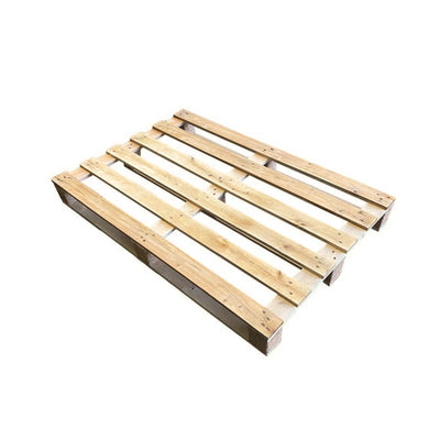 One-Way Wooden Pallet 1200 x 800 x 123mm | ISPM 15 Export Ready 4-Way Entry Medium Duty Pallet