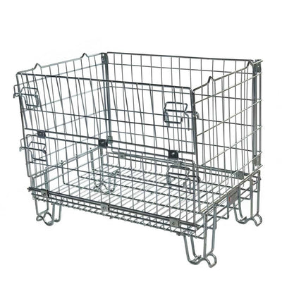 Used Half Euro Hypacage - Collapsible Wire Mesh Pallet Cage