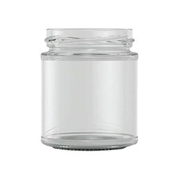190ml Panelled Jam Jar – Clear Glass Food Jar