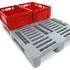 H1 Hygiene Pallet 1200 x 800 x 160mm – Virgin HDPE | HACCP Approved | 1250kg Dynamic Load