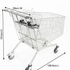 Shopping Trolley with Single Toddler Seat, 212 Litre Capacity, 1095 x 590 x 1010 mm