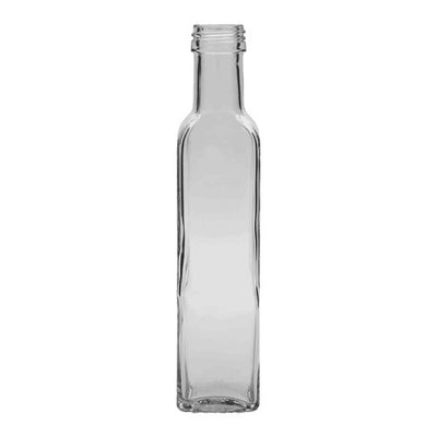 250ml Square Marasca Glass Bottle – Oil & Sauce Bottle | 31.5mm Neck