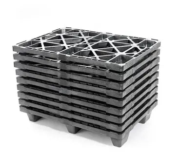 Nestable Plastic Display Pallet 800 x 600 x 130mm – Open Deck | 350kg Dynamic Load