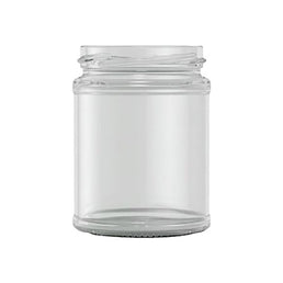 300ml Panelled Jam Jar – Clear Glass Food Jar