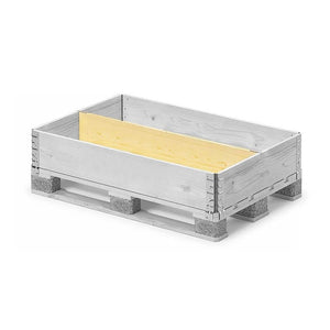 Multiplex pallet collar divider for 1200 x 800 x 200mm collars creating 2 long side compartments