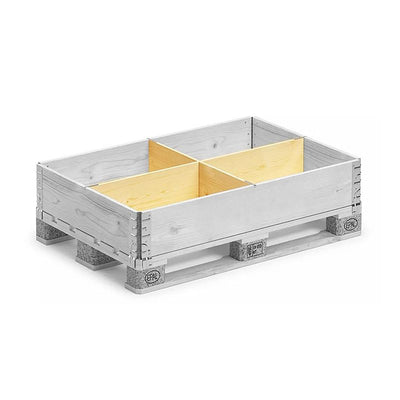Pallet Collar Divider 1200 x 800 x 200mm – Multiplex Partition Set (4 Compartments)