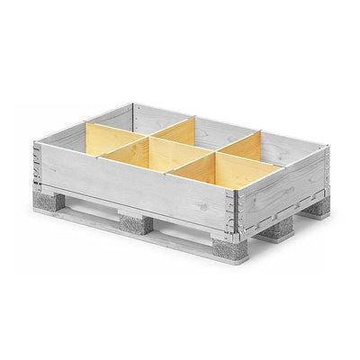 Pallet Collar Divider 1200 x 800 x 200mm – Multiplex Partition Set (6 Compartments)