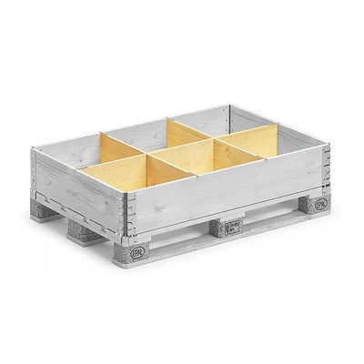 Pallet Collar Divider 1200 x 800 x 200mm – Multiplex Partition Set (6 Compartments)