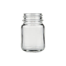 30ml Clear Powder Jar – White Flint Cosmetic Storage Jar