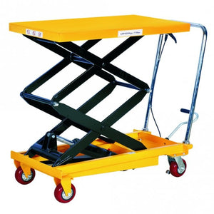 Double Scissor Lift Table 905x500mm – 350 kg Load Capacity, Mobile Hydraulic Trolley
