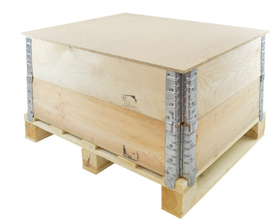 Chipboard Pallet Collar Lid 800 x 600 x 9mm – Particle Board Cover with 2 Fixing Battens