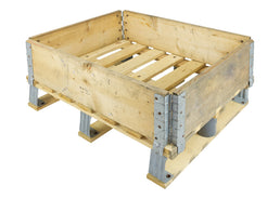 Used Wooden Pallet Collar 800 x 600 x 200mm – 4 Hinge Stacking Frame | Sustainable Choice