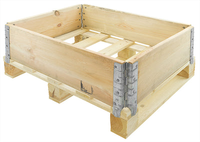 Wooden Pallet Collar 800 x 600 x 200mm – 4 Hinge Stacking Frame | ISPM 15 Export Approved