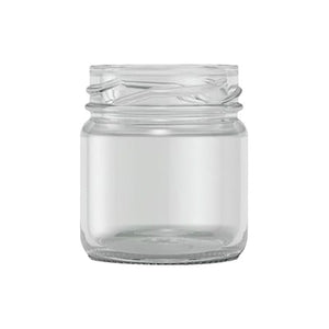 43ml Mini Jam Jar (1.5oz) – Clear Glass Sample Jar