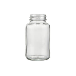 4oz Clear Glass Powder Jar (120ml) – Cosmetic & Beauty Storage Jar