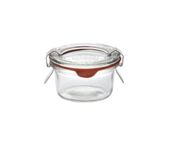 50ml Glass Weck Jar w/ Lid, Ring and Clips