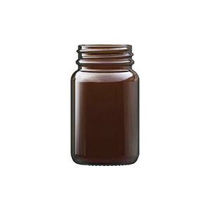 60ml Amber Powder Jar – UV-Protective Glass Jar for Cosmetics & Powders