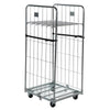 Two-Sided Demountable Roll Pallet with Rod Infill – Optional Shelves & Straps, 125mm Nylon Castors