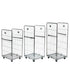 Two-Sided Demountable Roll Pallet with Rod Infill – Optional Shelves & Straps, 125mm Nylon Castors