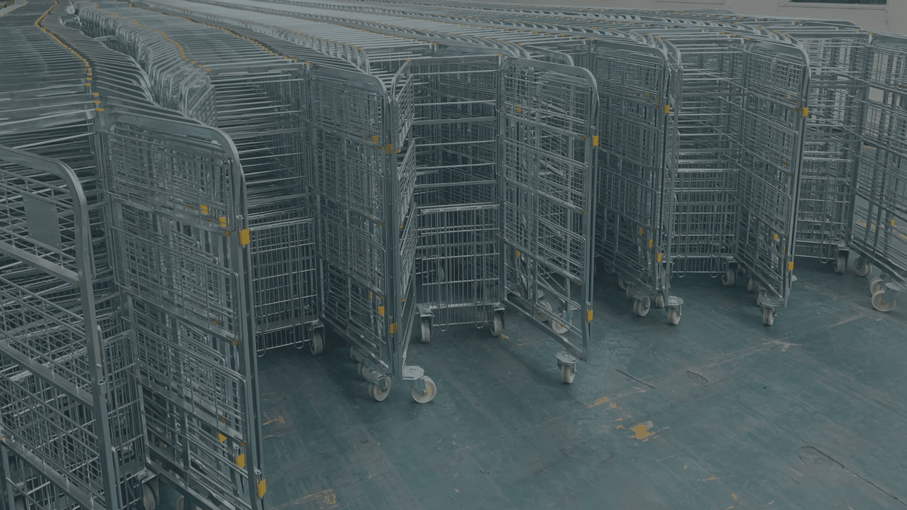 Milk Trolley Steel Roll Cages Dairy Handling Equipment Alex Baird