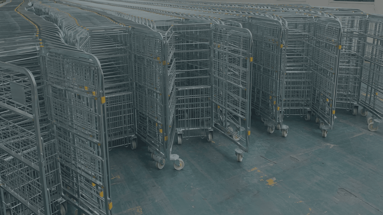Milk Box Stack On Ropes Milk Trolley | Steel Roll Cages | Dairy Handling Equipment – Alex Baird ...