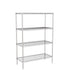 Zinc Wire Shelving – Static Unit 1590mm High | 4 Tier Heavy Duty Storage Rack