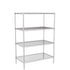 Zinc Wire Shelving – Static Unit 1590mm High | 4 Tier Heavy Duty Storage Rack