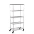Zinc Wire Shelving – Mobile Unit 2045mm High | 5 Tier Heavy Duty Storage Rack