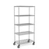Stainless Steel Wire Shelving – Mobile Unit 1950mm High, 5 Tier, Catering & Hospital Grade