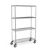 Stainless Steel Wire Shelving – Mobile Unit 1800mm High, 4 Tier, Catering & Hospital Grade