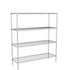 Zinc Wire Shelving – Static Unit 1590mm High | 4 Tier Heavy Duty Storage Rack