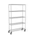 Zinc Wire Shelving – Mobile Unit 2045mm High | 5 Tier Heavy Duty Storage Rack