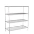 Zinc Wire Shelving – Static Unit 1590mm High | 4 Tier Heavy Duty Storage Rack