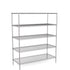 Zinc Wire Shelving – Static Unit 1895mm High | 5 Tier Heavy Duty Storage Rack