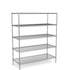 Stainless Steel Wire Shelving – Static Unit 1800mm High, 5 Tier, Catering & Hospital Grade