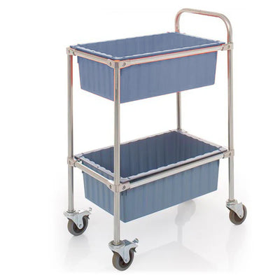 2 Tier Trolley with 37 Litre Nesting Box Containers