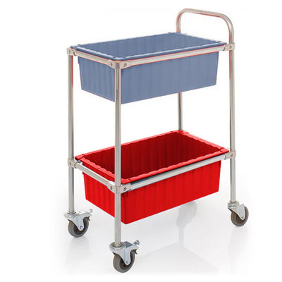 2 Tier Trolley with 37 Litre Nesting Box Containers