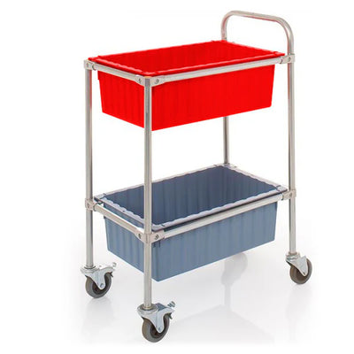 2 Tier Trolley with 37 Litre Nesting Box Containers