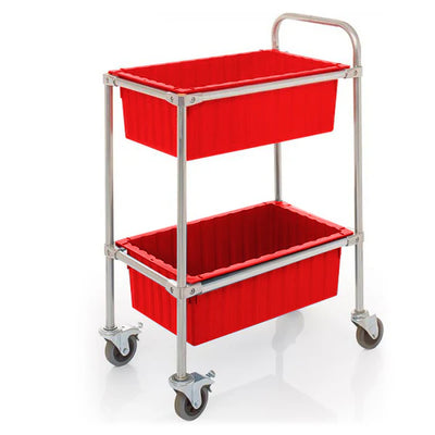 2 Tier Trolley with 37 Litre Nesting Box Containers
