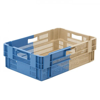 34 Litre Bi-Colour 180° Stack & Nest Perforated Food Approved Container
