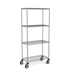 Stainless Steel Wire Shelving – Mobile Unit 1800mm High, 4 Tier, Catering & Hospital Grade