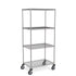 Stainless Steel Wire Shelving – Mobile Unit 1800mm High, 4 Tier, Catering & Hospital Grade
