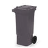 80 Litre Wheeled Waste Bin – HDPE Recycling & Wheelie Bin with Hinged Lid