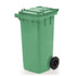 120 Litre Wheeled Waste Bin – HDPE Recycling & Wheelie Bin with Hinged Lid