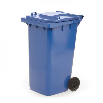 240 Litre Wheeled Waste Bin – HDPE Recycling & Wheelie Bin with Hinged Lid