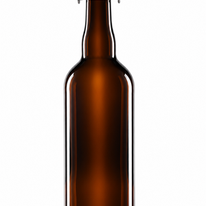 Bouteille de bière ambrée de 750 ml avec bouchon à bascule en céramique