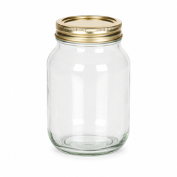 Bocal en verre Mason transparent de 500 ml